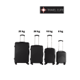 thumbnail image 2 of Travel Elite - Set 4 Maletas Rígidas de Viaje, G (25 kg), M (20 kg), C (10 kg), Carry On (8kg) negro Unitalla, 2 of 7