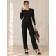 thumbnail image 2 of Conjunto 2 Piezas para Mujer, Elegante y Sofisticado, Blusa de Manga Larga y Pantalón, 2 of 5