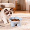 thumbnail image 1 of Cats Food Bowl Large Capacity Pet Food Bowl Cute Drinking Bowl For Cats To Protects The Neck, 1 of 6