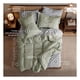 thumbnail image 5 of Set Edredón King Size + Funda De Almohada + Sábanas 7 Pzas Real Textil Verde - Gris, 5 of 8