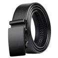 thumbnail image 1 of Cinturón de hebilla automática de cuero sintético negro ajustable para hombre. Estilo C, 1 of 9