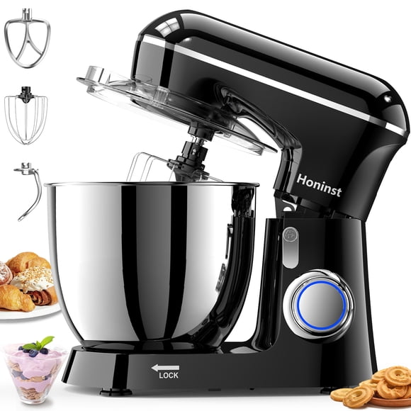 Batidora de Pedestal Planetaria Profesional Honinst 660W 10 Velocidades 6.5QT 120V