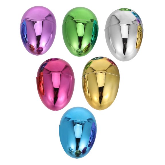 RENACLIPY 6Ud Huevos Plásticos Pequeños Para Decorar Y Rellenar Con En Fiestas De Pascua