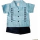 thumbnail image 1 of Guayabera para Bebé Pañalero con Short, Conjunto Mexicano de 2 Piezas para Niño, Guayabera Infantil de Manga Corta, 1 of 4