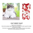 thumbnail image 4 of Traje De Recuperación Para Gatos, Algodón Para Evitar Lamer Ropa De Recuperación Para Gatos Fácil De Usar Para Gatos Para Heridas Abdominales, 4 of 7