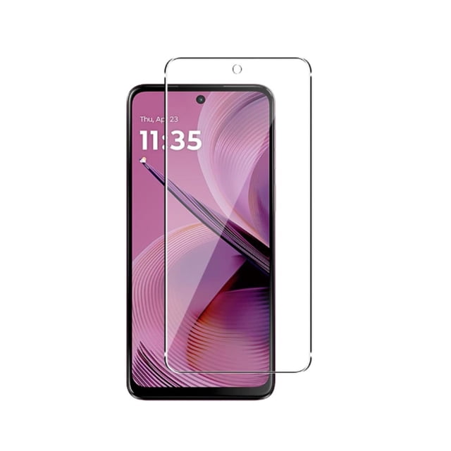 teknet protector cristal templado para motorola moto g56 5g transparente — vista frontal centrada del Moto G56 5G con protector de vidrio templado colocado borde a borde; recorte para cámara frontal, acabado claro que mantiene visibilidad y respuesta táctil, incluye toallita húmeda y seca para instalación; a menudo usado para proteger la pantalla durante viajes cortos.