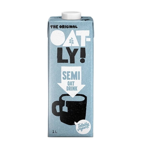 Bebida a base de avena Oatly semi sin azúcar añadida 1 l