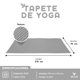 thumbnail image 3 of Tapete de Yoga MUUK Fitness 4mm 170x70cm Color Gris con Correa, 3 of 8