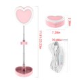 thumbnail image 3 of Aro de Luz Led con Luz para Teléfono, Soporte, Plegable, Extensible y Portátil. Luz de Escritorio para Selfies con Forma de Corazón para Selfies, Transmisiones En Vivo y Maquillaje., 3 of 7