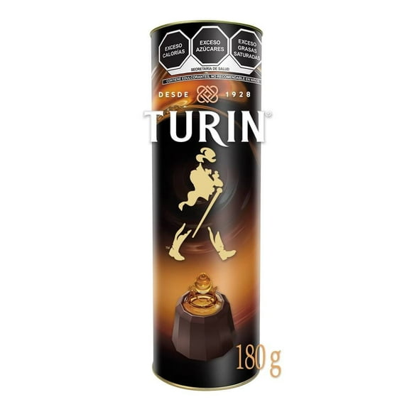 Chocolates semiamargos Turin con relleno de Johnnie Walker bote 180 g