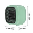 thumbnail image 2 of Calefactor de sobremesa compacto - Mini calefactor portátil de 800W con 2 ajustes de temperatura, funcionamiento silencioso, diseño portátil para escritorio en casa, 2 of 6