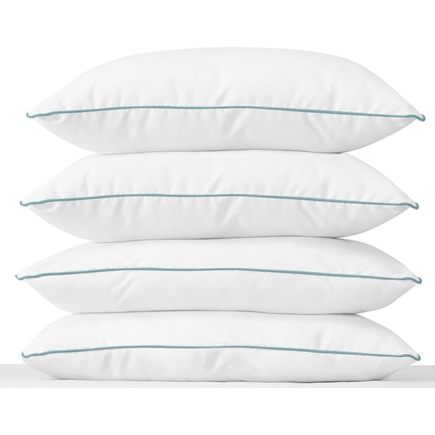 Set 4 Almohadas Estandár Tesso Home Bies Azul