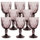 thumbnail image 1 of Juego 8 Copas de Vidrio Cristal para Champaña Vino Agua Color Purpura, 1 of 4