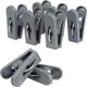 thumbnail image 1 of Pinzas para colgar ropa Atmos Homeware ganchos multiusos de plástico Reciclado Paquete de 36 Piezas Color Plata, 1 of 7