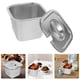 thumbnail image 2 of Contenedor de helado de acero inoxidable, contenedor de almacenamiento de alimentos para congelador, contenedor de almacenamiento de helado casero con tapa, 2 of 7