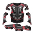 thumbnail image 1 of Traje de protección para motocicleta para niños, cómodo protector de pecho, columna vertebral y espalda para exteriores Rojo, 1 of 9