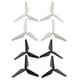 thumbnail image 4 of 2 Pares Hélice de Plásticos CW CCW Prop 3 Hoja de Ajuste X5C X5A X5SC X5SW X5HW XH5C X5C-1 DIY Reemplazos Negro Yotijar Hélice, 4 of 9