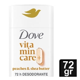 Desodorante Dove VitaminCare + en barra sin Aluminio 72 gr, Peaches & Shea Butter