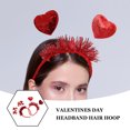 thumbnail image 3 of unbranded 4Ud Diadema Con Lentejuelas Rojas Para Atuendos De San Valentín Y, 3 of 8