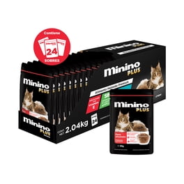 Alimento para gato Minino Plus pavo 24 pzas