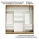 thumbnail image 4 of Ropero Closet Madesa Reno 3 Puertas Corredizas - Marrón/Blanco, 4 of 9