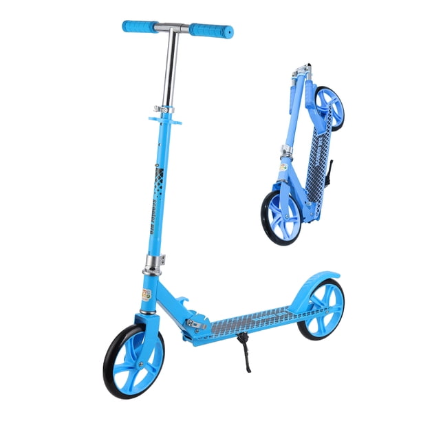 Scooter Patin del Diablo Plegable y Ajustable Para Jovenes y Adultos, Patín del Diablo con Manubrio Ajustable, 2 Ruedas