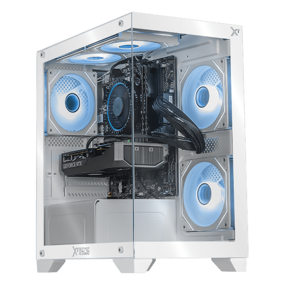Computadora Gamer con IA Xtreme PC Gaming NVIDIA GeForce RTX 5050 Intel Core i5 12400F 16GB SSD 1TB WIFI BT White experiencia de juego fluida en nivel medio