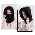 thumbnail image 4 of Gorro de lana Zulema con Bufanda para mujer Negro, 4 of 7