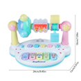 thumbnail image 3 of Órgano electrónico multifunción con sonajero | Instrumento musical de educación temprana con luces intermitentes y sonidos de animales | Juguete de desarrollo para bebés a partir de 6 meses, 3 of 5