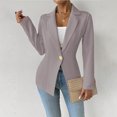 thumbnail image 3 of Ailaofu Women's Blazer Business Casual Lightweight Suit - Long Sleeve Slim Fit Work Office Jacket, 3 of 6