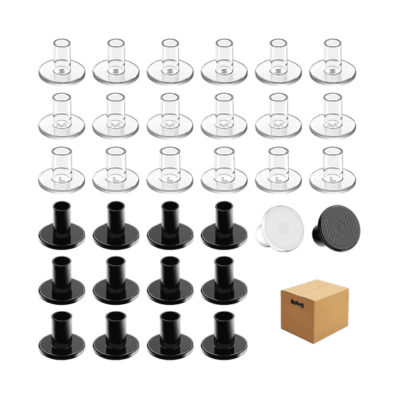 "15 Pares Protector De Tacones Jardin Cubre Tacon Antidesliza Belug,  Transparentes y Negros "