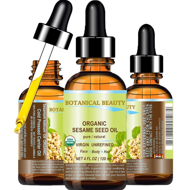 Aceite de sésamo orgánico virgen Botanical Beauty 120 ml