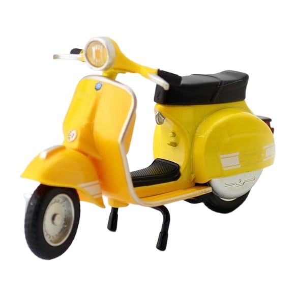 Modelo de motocicleta 1:18 Modelo de motocicleta de fundición a presión Escala 1:18 Scooter eléctrico Bicicleta Amarillo