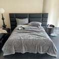 thumbnail image 4 of Color Style Taffeta Comfortable Fleece Blanket Sofa Leisure Throw Blanket, 4 of 6