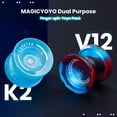 thumbnail image 2 of Yoyo MAGICYOYO Finger Spin V12 Metal + K2 Plastic con kit, 2 of 7