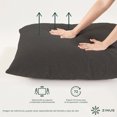 thumbnail image 3 of Silla de Metal Zinus Aidan con Cojines de Memory Foam Color Gris Oscuro, 3 of 7