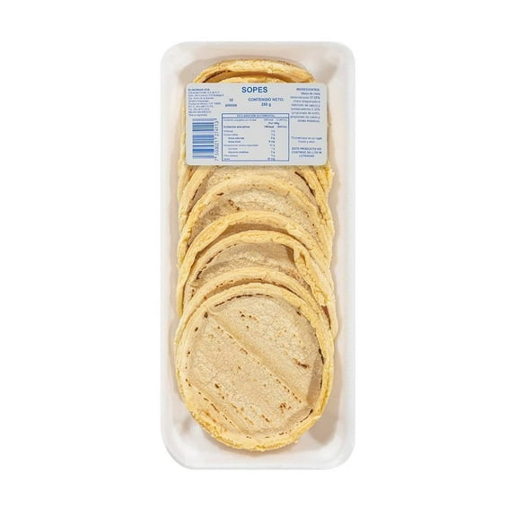 Sopes de Maíz  Overflod 10 pzas