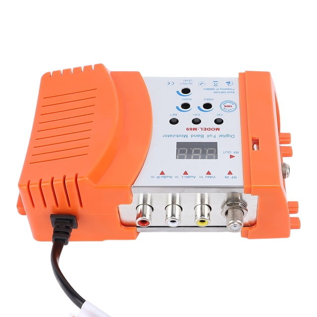Modulador AV A RF, Niveles De Salida Ajustables Modulador De Vídeo Y Sonido Integración Perfecta Para Cámaras Consolas De Videojuegos