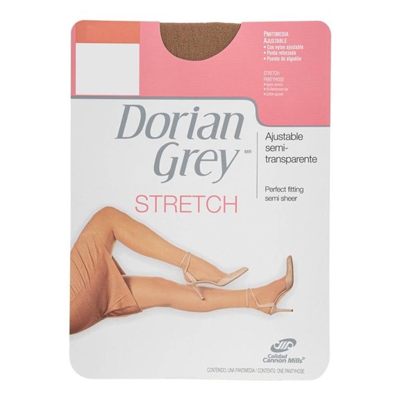 Pantimedia Dorian Grey para Mujer, Stretch Natural Bronce Talla M