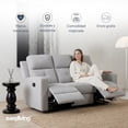 thumbnail image 4 of SOFÁ RECLINABLE MOON 3 PLAZAS GRIS CLARO, 4 of 7