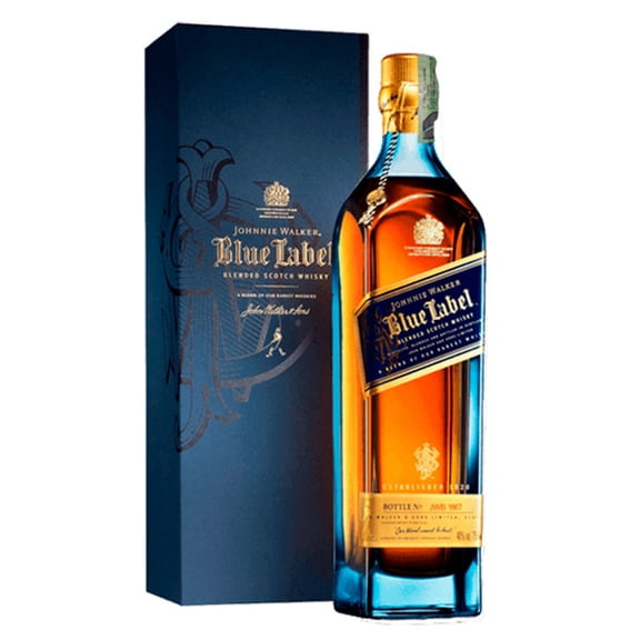 WHISKY JOHNNIE WALKER BLUE LABEL BLENDED SCOTCH 750 ML