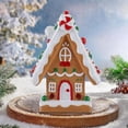 thumbnail image 3 of Adornos navideños para casa de nieve con galletas y dulces, figuritas navideñas, adornos para decorar el hogar, la habitación y el dormitorio., 3 of 6