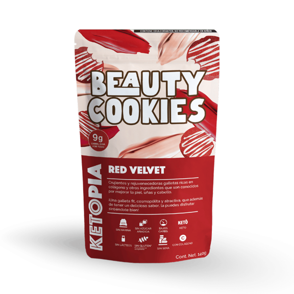 4 Pack Beauty Cookies Red Velvet 140g c/u