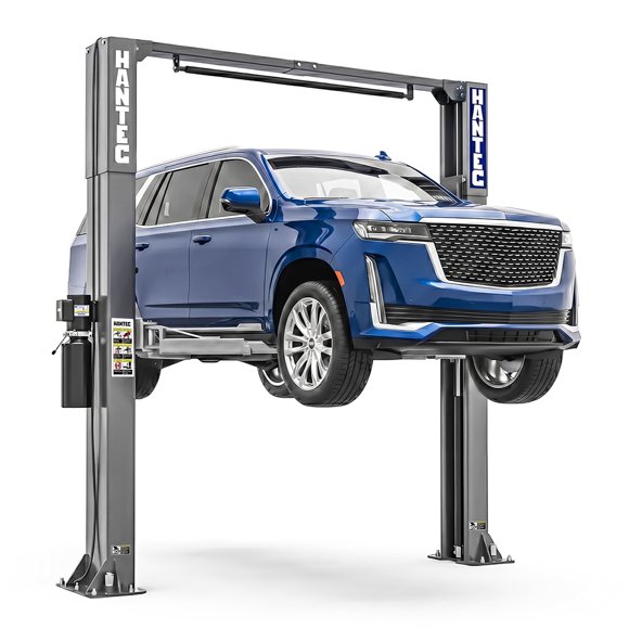 Rampa Hidráulica Automotriz 2 Postes Portería HANTEC 10,500 Lbs 220V color Gris