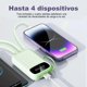 thumbnail image 5 of Mini Power Bank Genérico PB20000 Portátil Verde 20000mAh 4 Cables USB Tipo Clet LED, 5 of 5