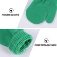 thumbnail image 2 of 12 pares de guantes acrílicos para niños, guantes de invierno cálidos de punto monocromáticos, 2 of 8