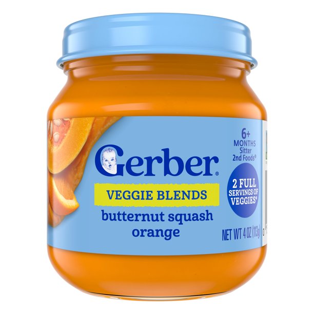 Comida para Bebé Gerber Calabaza Butternut con Naranja 10x113ml