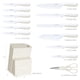 thumbnail image 3 of Juego de Cuchillos de Cocina hecef de 15 Piezas con Recubrimiento Antiadherente - Beige, 3 of 9