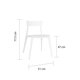 thumbnail image 2 of OFFIHO Set de 4 Sillas Kipali Blanco para exterior resistente a rayos UV de polipropileno, 2 of 8
