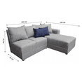 thumbnail image 5 of Sala Esquinera Modular Orlando EL BAZAR STORE Plata 200x160 cm Lino nacional, 5 of 5